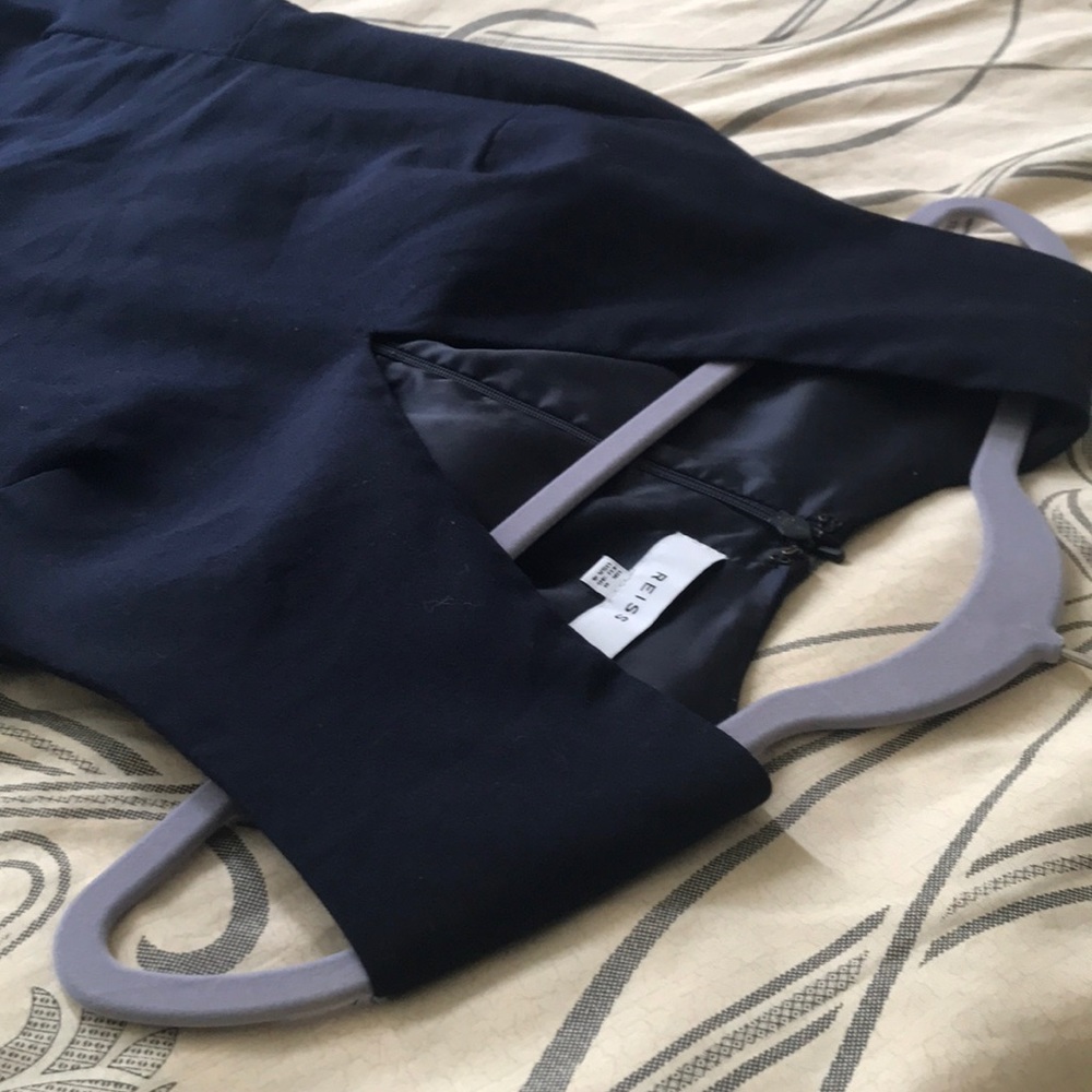 Classic blue navy office dress